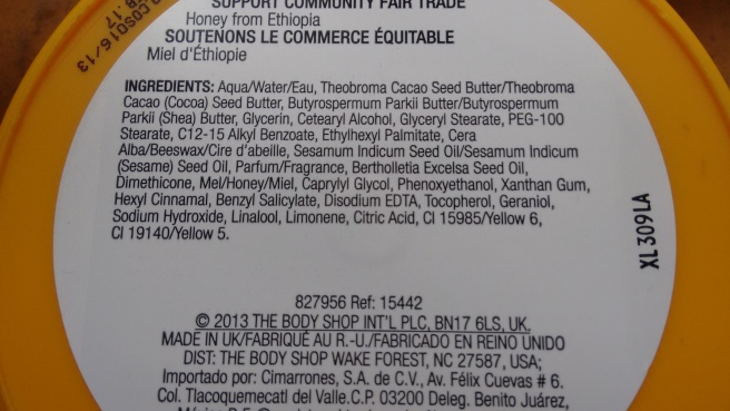 Ingredients List