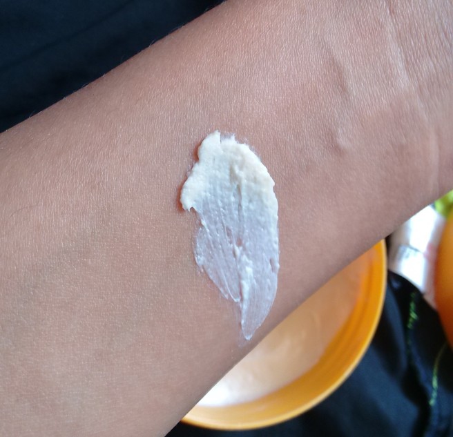 Swatch of the Body Butter
